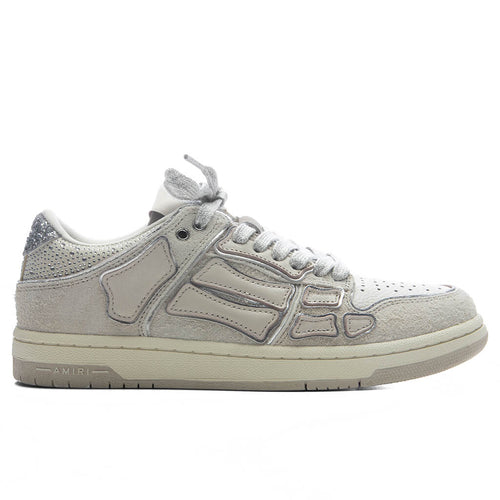 Womens Glitter Skel Top Low Alabaster