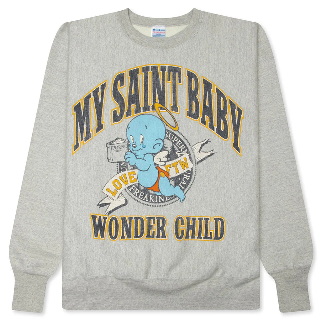 Baby Michael Wonder Child Crewneck Grey