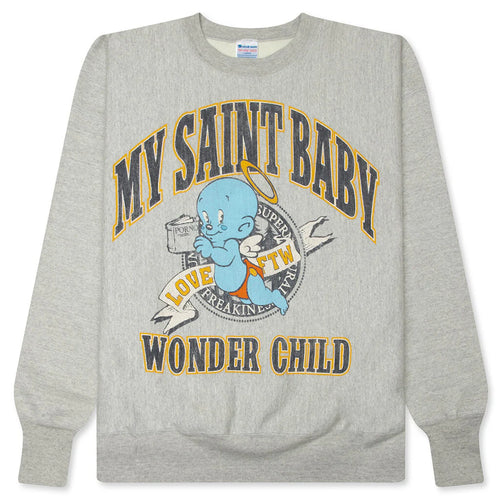 Baby Michael Wonder Child Crewneck Grey