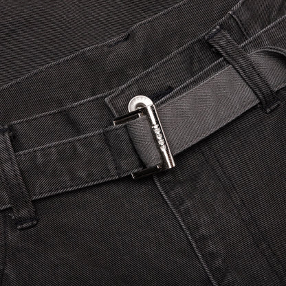 Belted Jeans Gray