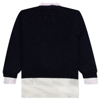 Layered Shirt White Midnight