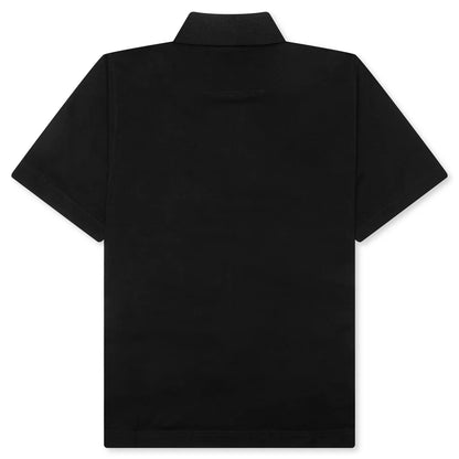 Polo in Cotton With 4G Detail Black