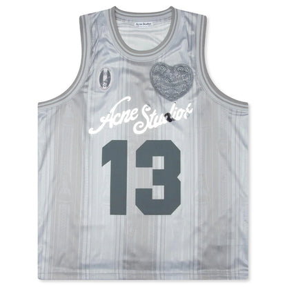 Sports Jersey Tank Top Grey