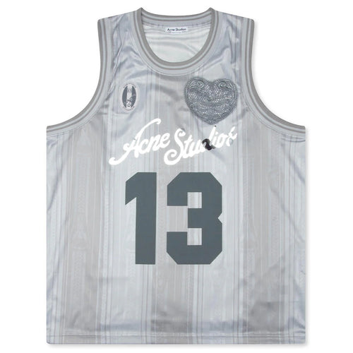 Sports Jersey Tank Top Grey