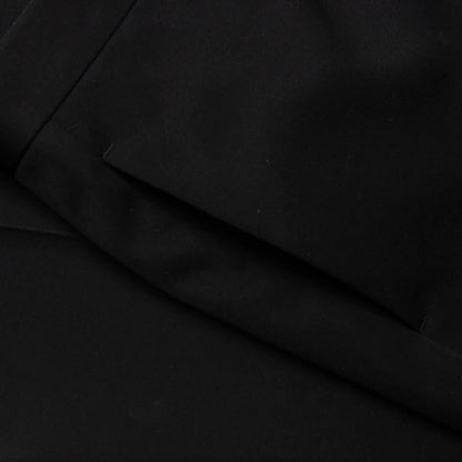 No Side Seam Trousers Black