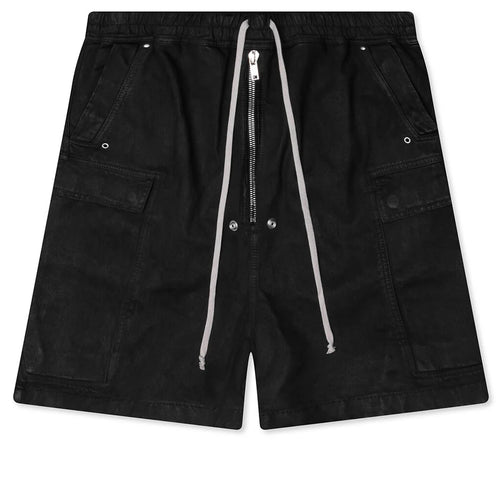 Cargobela Denim Shorts Black Wax