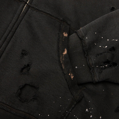 Luke Fleece Hoodie Black
