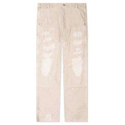 Destroyed Carpenter Pant Off White