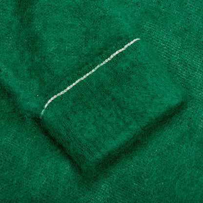 Mohair Knit Pullover Green