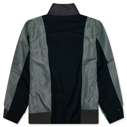 Suiting X Nylon Twill Jacket Navy Khaki