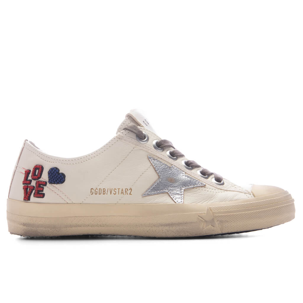 Womens V Star 2 White Ecru Silver