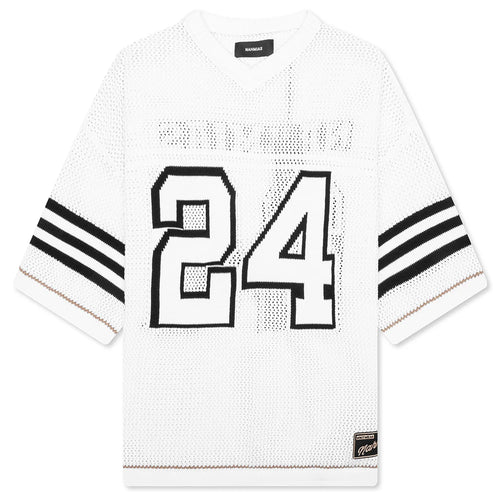 Knit 24 Football Shirt White