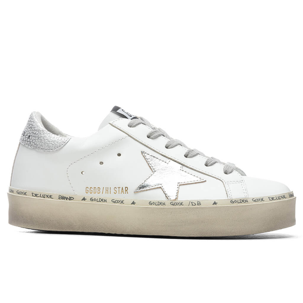 Womens Hi Star Laminated White Silver