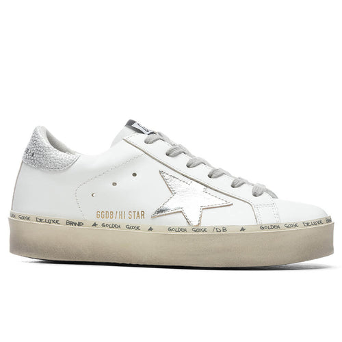 Womens Hi Star Laminated White Silver