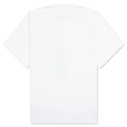 Studded Logo Tee White