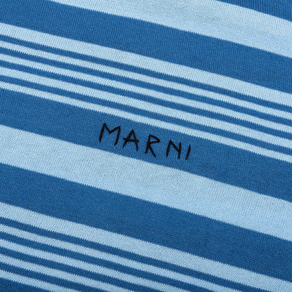Mixed Striped Polo Shirt Azure