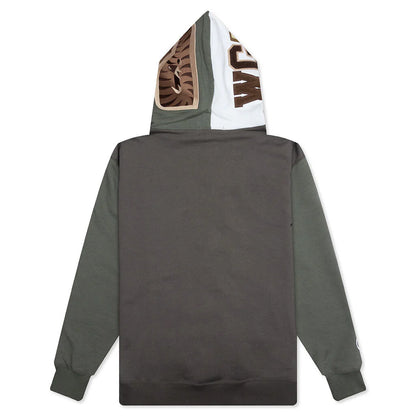 Shark Full Zip Hoodie 2 Olive Drab