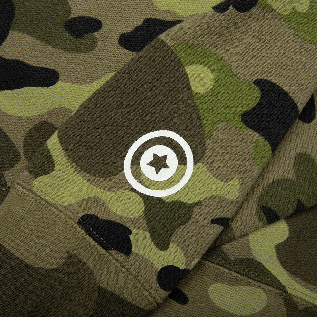 Graduation Camo Shark Full Zip Hoodie Olive Drab