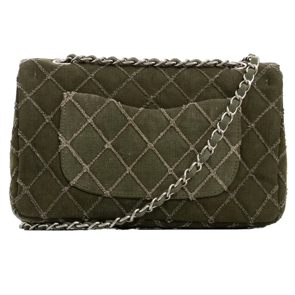 Rhombus Chain Bag Green