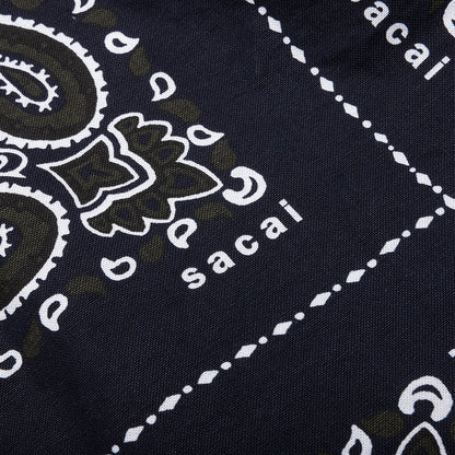 Bandana Print Shirt Navy