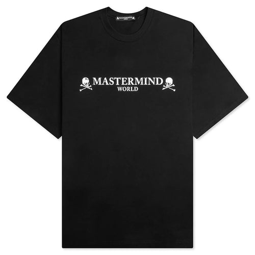 Logo Knit T Shirt Black