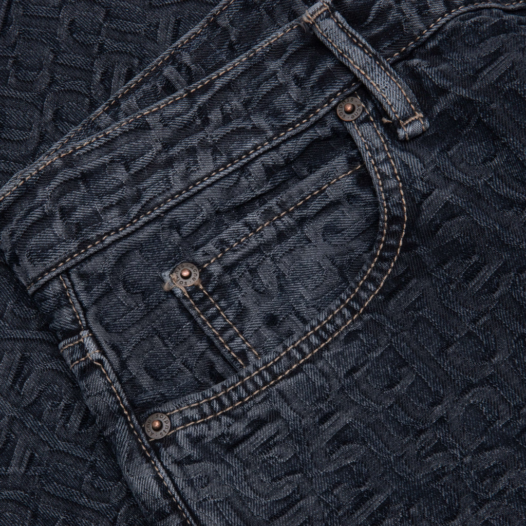 Baggy Fit Jeans 1981M Monogram Blue Black