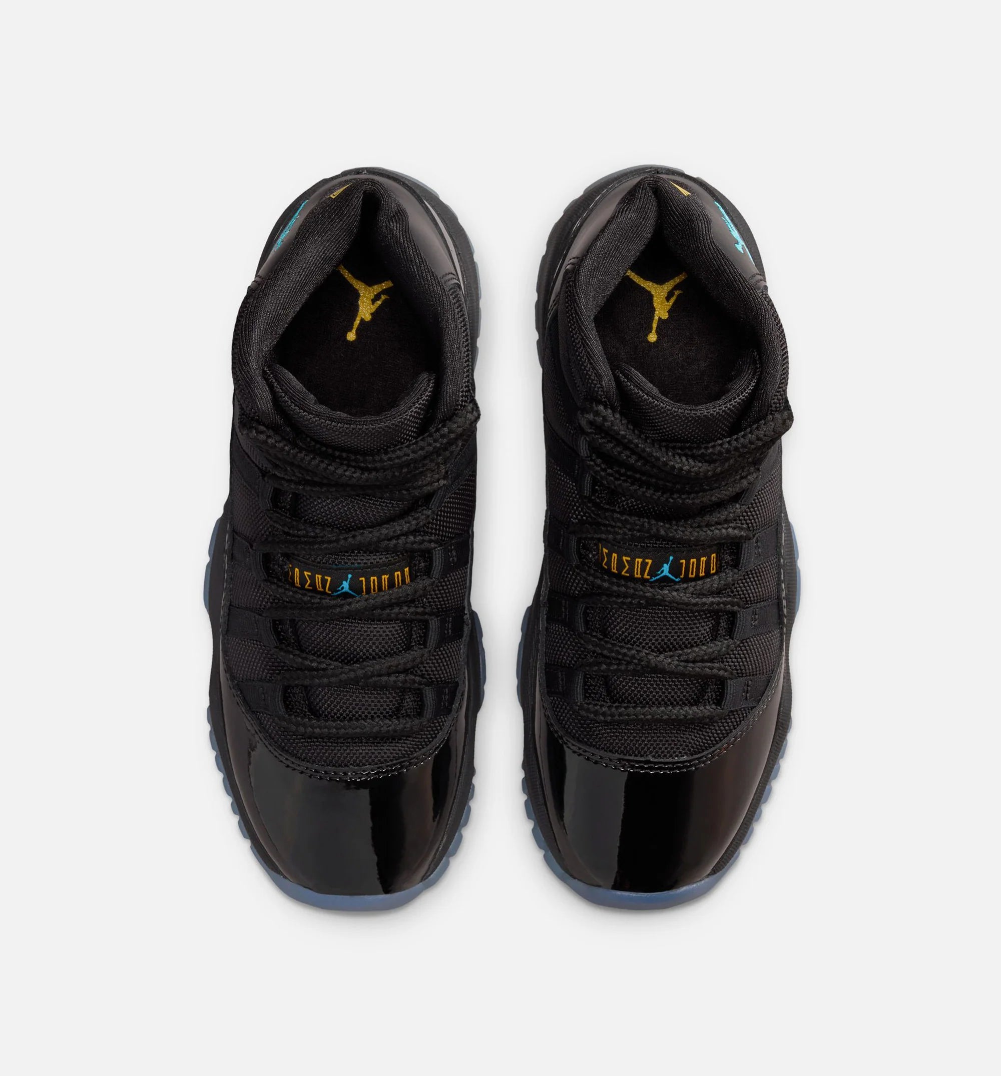 Air Jordan 11 Retro Gamma Grade School Lifestyle Shoe Black Gamma Blue Varsity Maize Limit One Per Customer