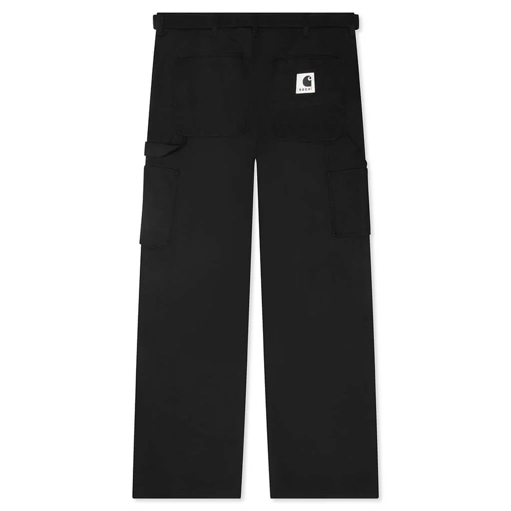 Sacai x Carhartt WIP Duck Pants Black