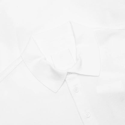 Polo in Cotton With 4G Detail White