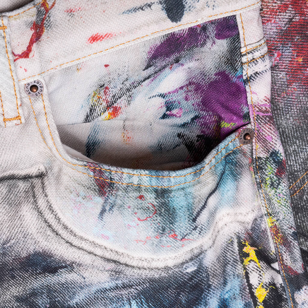 1981 Baggy Fit Jeans White Multi