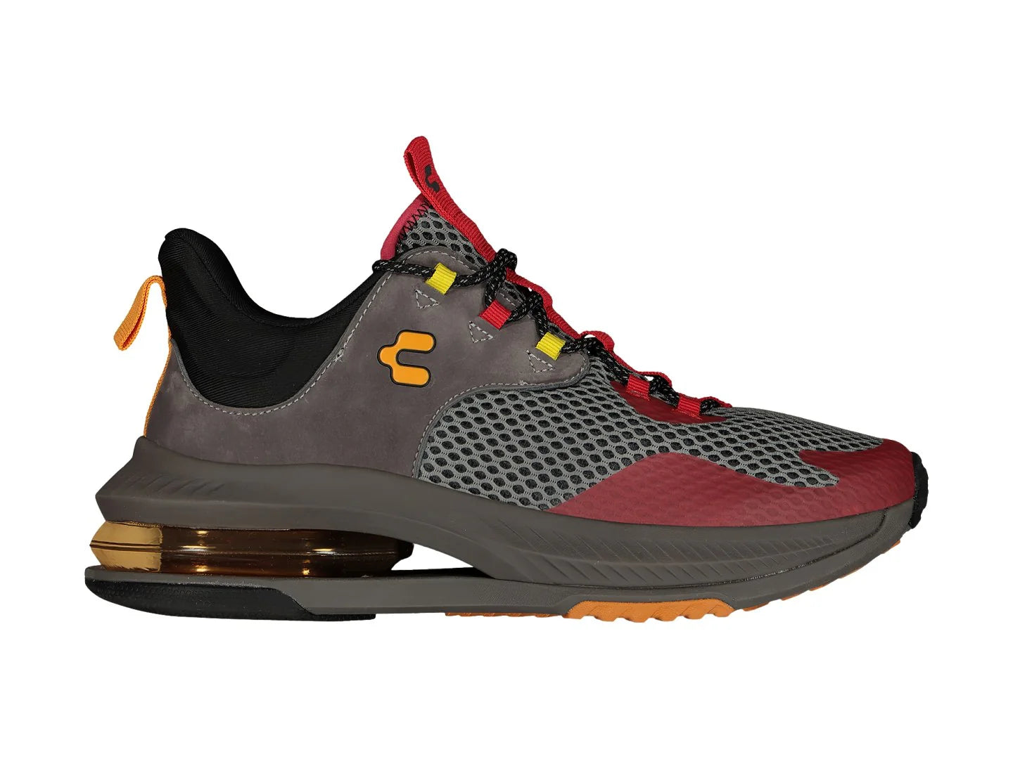 Tenis Charly Gris y Rojo para Hombre