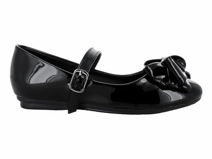 Zapatos Planos Genesis Charol Negro para Niña