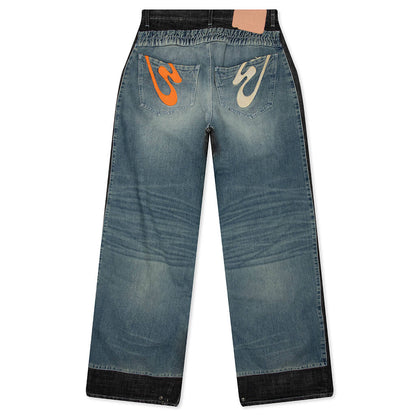 Double Leggenda Pant Blue Wash Black