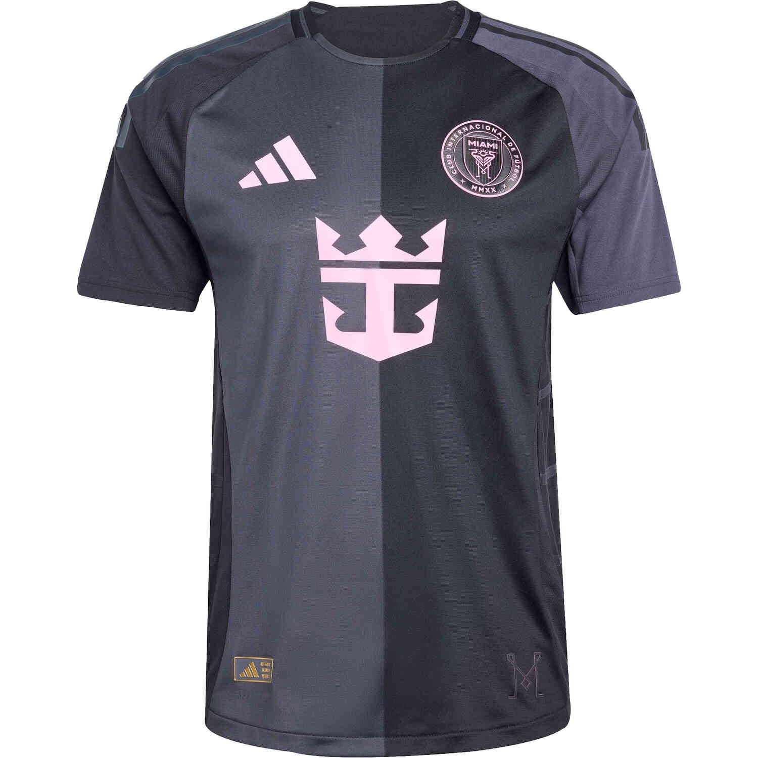 adidas Mens Inter Miami CF Away Authentic Jersey 25 26 Black