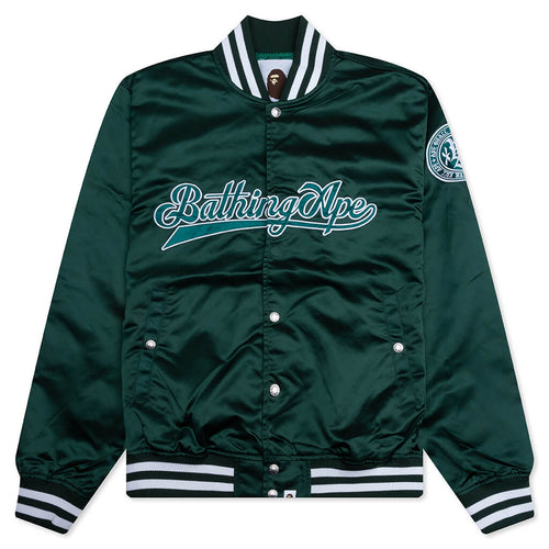 Baseball Varsity Jacket Green