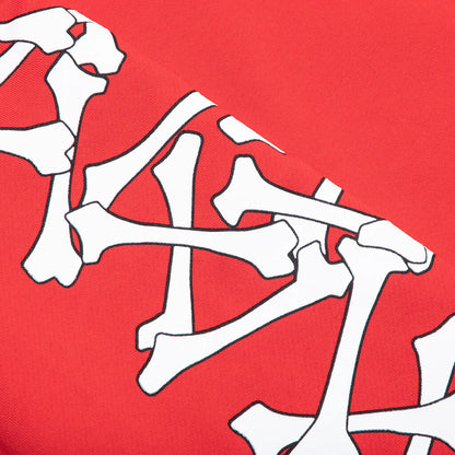 Bones Stacked Hoodie Red
