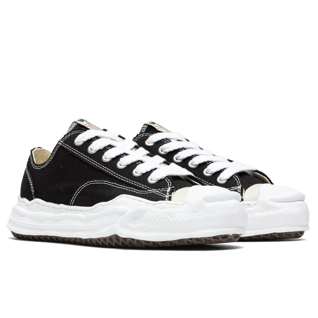 Hank Low OG Sole Toe Cap Canvas Sneaker Black