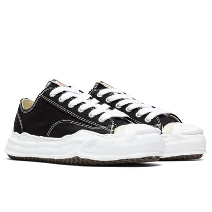 Hank Low OG Sole Toe Cap Canvas Sneaker Black