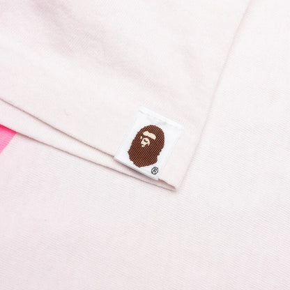 Saint M6 x Bape Handprint Genuine Nowhere Journey S S Tee White Pink