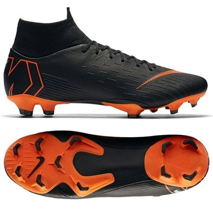 Nike Superfly 6 Pro FG Firm Ground Mens Soccer Cleats Black Total Orange