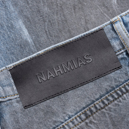 Thrashed Baggy 5 Pocket Shorts Light Wash