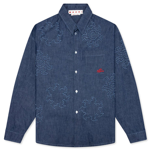 Chambray Oversized Shirt Orion Blue
