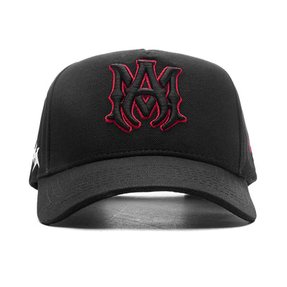 Stars MA Canvas Hat Black Red