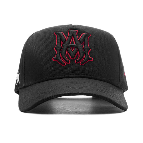 Stars MA Canvas Hat Black Red
