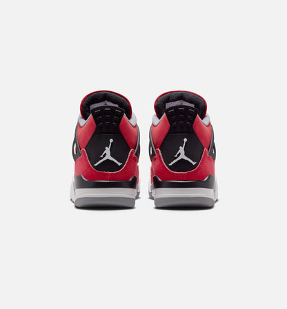 Air Jordan 4 Retro Toro Bravo Grade School Lifestyle Shoe Fire Red White Black Cement Grey Free Shipping