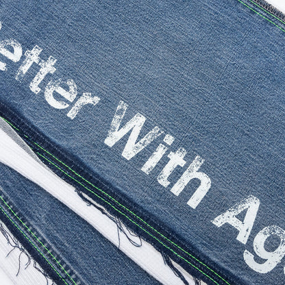 Franklin Denim Sweatpants Indigo White