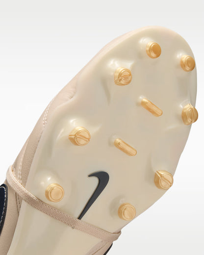 Nike Mens Tiempo Ligera Pro FG Soccer Cleats Pearl White Dark Obsidian