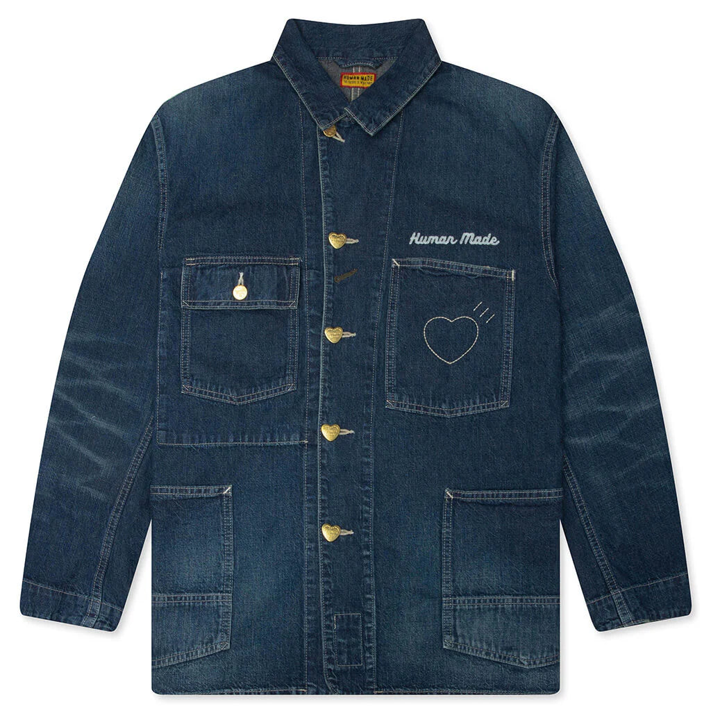 Denim Coverall Jacket Indigo