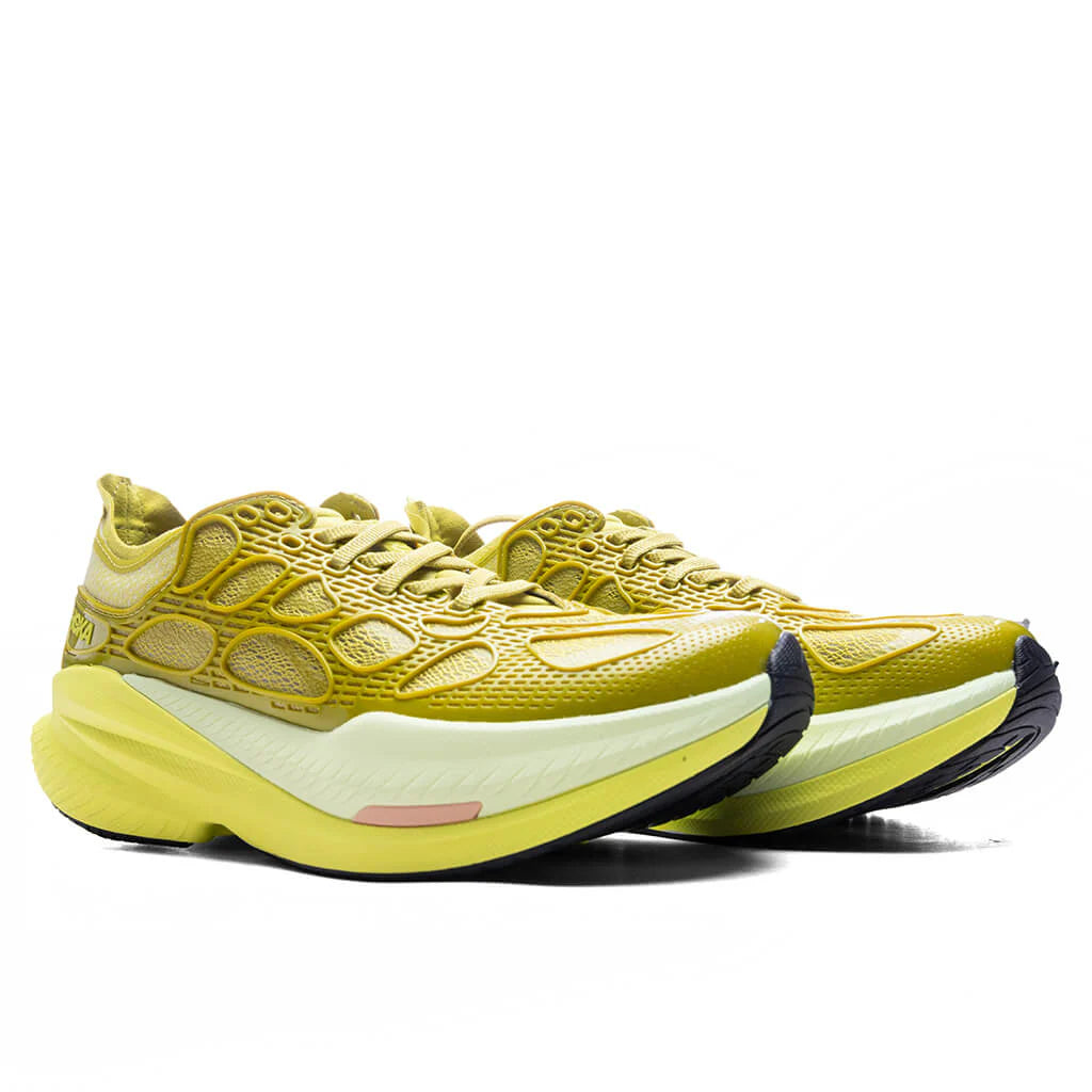 Mach X Caged Pea Green Hoka Citrus