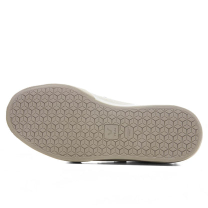 Womens Campo Leather White Silver Ultraviolet